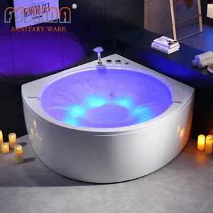 Coin installer design de mode acrylique baignoire à remous spa bain à remous de massage d'intérieur bains à remous et baignoires