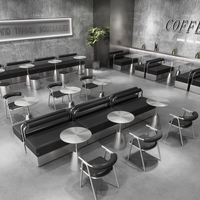 Chaise de salle à manger de style industriel, meubles pour restaurant et café avec cadre en acier inoxydable