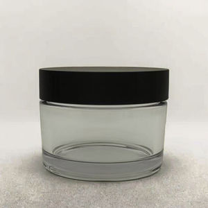 <span class=keywords><strong>Cali</strong></span> Packs - Frascos de Vidrio Transparente de 60 ml con Tapa de Plástico, Capacidad de 50 g, Etiquetas para el Cuidado de la Piel y Uso Cosmético, para Crema de Ojos - Product Image 3