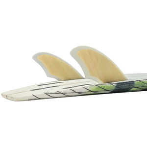 Aileron de planche de surf UPSURF Bamboo Skin FK FCS2 K2 à double aileron latéral - Product Image 4