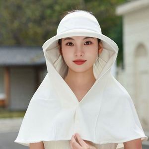 Chapeaux d'été pour femmes, protection solaire, grand châle, chapeau de pêcheur, chapeau de soleil pour l'équitation et le cyclisme - Product Image 2