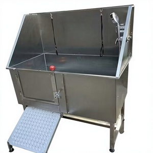 อ่างอาบน้ำสำหรับสัตว์เลี้ยงทำจากสแตนเลสสุดหรูที่ทำความสะอาดและล้างสปาอเนกประสงค์สำหรับสุนัขและแมว - Product Image 5