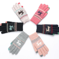 Gants magiques d'hiver pour enfants, 100% acrylique, tricotés, personnalisés
