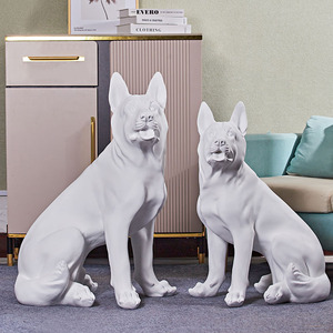 Statue commémorative d'ange pour chien, statue de <span class=keywords><strong>berger</strong></span> <span class=keywords><strong>allemand</strong></span>, figurine en résine d'animal, objet décoratif de collection pour la décoration de la maison <span class=keywords><strong>et</strong></span> du jardin - Product Image 4