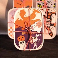 Bougie artisanale en cire d'abeille pour Halloween, aromathérapie, écologique, en verre, forme citrouille et fantôme, parfum dessert, non toxique