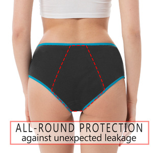 Culottes menstruelles imperméables à 3 couches pour femmes, sous-vêtements menstruels à haute absorption, slips physiologiques respirants, culottes de protection - Product Image 3