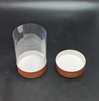 Tube cylindrique en acétate transparent personnalisé avec couvercles, tube cylindrique en PVC PET transparent avec une bonne qualité de colle