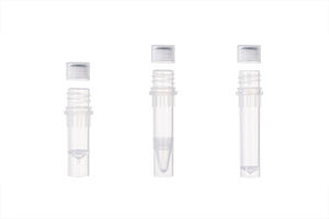 Micro tubes à centrifuger de 0.5ml Matériau PP Safe-Lock avec bouchon à vis attaché DNA Low Retention Clear Color Conical Base Bottom - Product Image 4