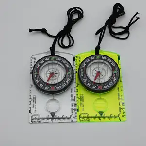 Ransel akrilik navigasi berkemah kompas kompas kompas bidang profesional untuk membaca peta alat bertahan hidup terbaik