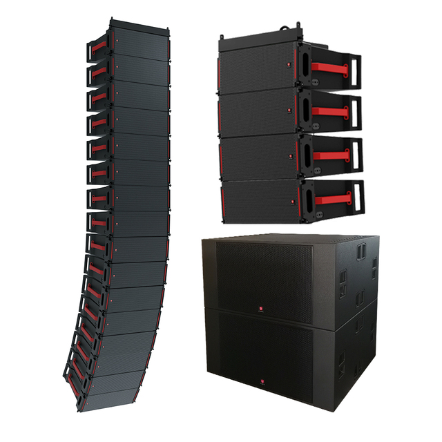 Speakers From Berliner Sound for Large Commercial Performances Dual 12 "active Line Array Speakers