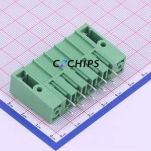 KF2EDGSVM-7.62-5P Plug-in Terminal Block Through hole,P=7.62mm Connector Board-to-Board / Socket Closed Screw Fixing 1x5P 7.62mm - Product Image 1