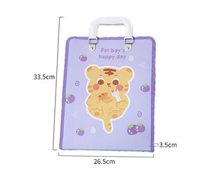 Portable 7-Layer A4 Organ Vertical Student File Storage Bag <strong>Multi</strong>-Layer PP <strong>Folder</strong> with Zipper Paper Sorting File <strong>Folder</strong> - Product Image 2