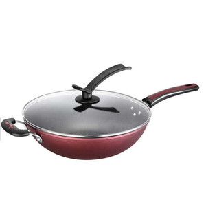 Hot New kim cương không dính Chảo Pan Chảo sắt với nắp cho nhà hoặc kinh doanh cho <span class=keywords><strong>gas</strong></span> hoặc bếp cảm ứng Phong cách Trung Quốc đồ nấu nướng - Product Image 3