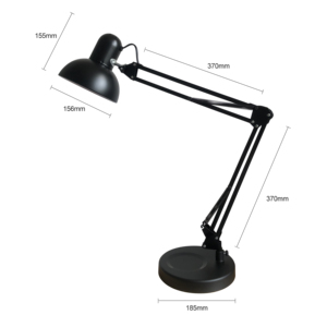 <span class=keywords><strong>Lampe</strong></span> <span class=keywords><strong>de</strong></span> table <span class=keywords><strong>de</strong></span> <span class=keywords><strong>bureau</strong></span> <span class=keywords><strong>à</strong></span> LED noire réglable et <span class=keywords><strong>à</strong></span> intensité variable <span class=keywords><strong>de</strong></span> qualité supérieure avec <span class=keywords><strong>pince</strong></span> <span class=keywords><strong>en</strong></span> fer pour salle <span class=keywords><strong>de</strong></span> <span class=keywords><strong>lecture</strong></span> et étude - Product Image 4