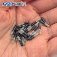 Microchip pasivo de 2,12x12mm para animales, etiqueta de vidrio RFID, NFC, resistente al agua, con memoria de 888 bytes, para pájaros y Mascotas