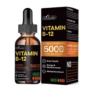 BCPOPO Brand New Arrival Vitamin B12 Supplement 5000 mcg Vitamin B12 Liquid Drops