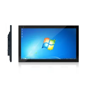 Monitor de tela sensível ao toque com resolução de 1920x1080 para tablet, monitor industrial preto de 32 polegadas, à prova d'água, para mesa 7H