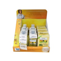 Boîte de présentation en carton ondulé pour magasin de cosmétiques, présentoir de comptoir, boîte de présentation de table personnalisée