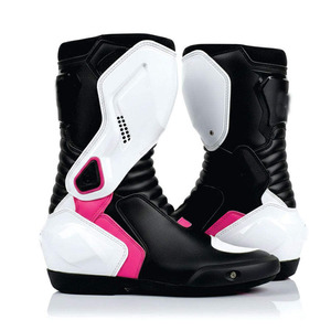 Chaussures de moto en cuir Racing Adventure, respirantes, sur mesure, antidérapantes, pour motard. - Product Image 1
