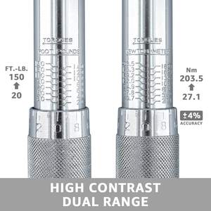 ประแจแรงบิดแบบมืออาชีพ ขนาด 1/4 3/8 1/2 นิ้ว ปรับได้ พร้อมระบบวงล้อ  สำหรับงานอุตสาหกรรม  ผลิตจากเหล็กโครเมียมวาเนเดียม - Product Image 4
