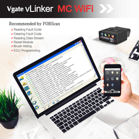 VLinker-herramienta de diagnóstico OBD2, dispositivo de escaneo, lector de código de coche, escáner de diagnóstico OBD2, Wi-Fi, MC, WIFI