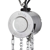 Petit palan à chaîne inversé en alliage d'aluminium 0.5T Mini-tiré à la main Petit palan portable en alliage d'aluminium