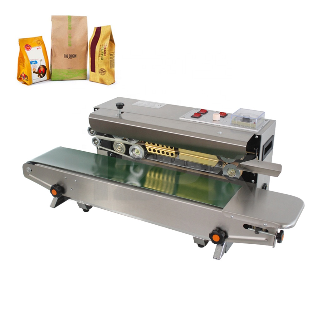 Упаковщик пленки HZPK FR900, автоматический аппарат для герметизации алюминиевой фольги, бумаги, пищи, кофе, чая