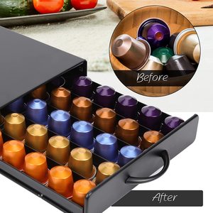 Support de stockage de café multifonction en métal, <span class=keywords><strong>dosette</strong></span> <span class=keywords><strong>Dolce</strong></span> <span class=keywords><strong>Gusto</strong></span>, <span class=keywords><strong>tiroir</strong></span> à capsules de café - Product Image 5