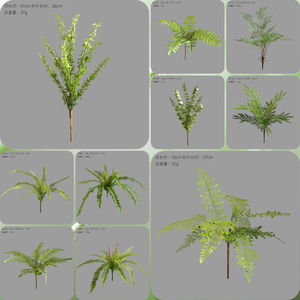 Haute assurance fougère persane <span class=keywords><strong>plante</strong></span> verte artificielle décoration murale en plastique souple pour la conception de paysage à la maison et les accessoires de colle - Product Image 3