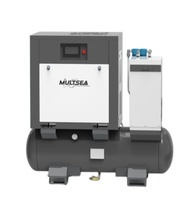 Compresseur d'air à vis combiné 4-en-1 avec moteur lubrifié au gaz naturel, refroidissement par air, air stérile pour équipement médical
