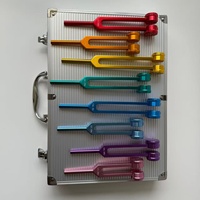 Ensemble d'accessoires de diapasons en alliage d'aluminium personnalisés 174 285 396 417 432 528 639 741 852 963 Hz pour la sonothérapie Modèle RTLF02 OEM