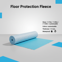 Protection de sol résistante aux liquides, conception à trois couches, feutre polyvalent contre les rayures et les traces d'étritage