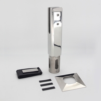 Spigot d'escalier en acier inoxydable de haute qualité au design moderne, finition polie miroir, résistant à l'eau et à la rouille, idéal pour les hôtels