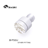 Raccord d'arrêt à 3 voies Bykski B-FS3J Premium Diamond-Grain avec filetage G1/4" pour refroidissement par eau