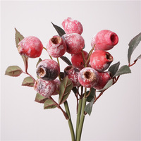 Fabrieksgroothandel Kunstmatige Eucalyptus Pipe Fruit Lithocarpus Corneo Woonkamerdecoratie Kunstmatig Fruit