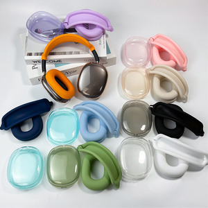 Fundas <span class=keywords><strong>de</strong></span> Silicona para Auriculares con Cubiertas <span class=keywords><strong>de</strong></span> TPU para las Orejeras, Kit <span class=keywords><strong>de</strong></span> Protección 3 en 1 para <span class=keywords><strong>Airpods</strong></span> Max 1/2 - Product Image 1
