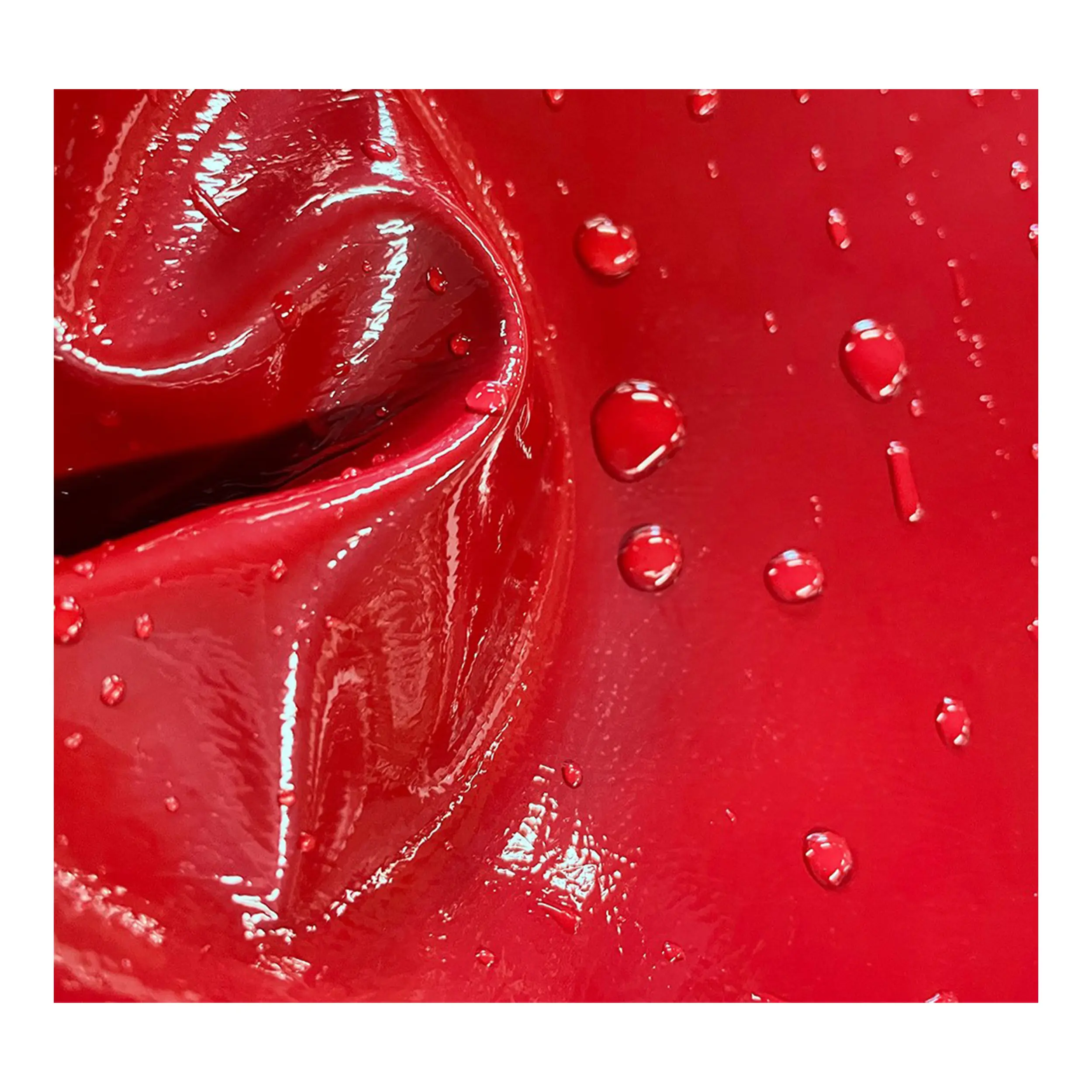 Faux cuir PU extensible de 0.8mm, Texture de melon, Surface miroir, cuir artificiel verni pour sac, chaussures, vêtements