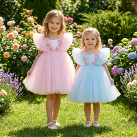 Robe de Bal Princesse Broderie 3D pour Fille, Tenue de Soirée Anniversaire Bébé Fille, Collection Boutique de Vêtements pour Enfants
