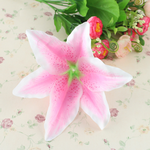 Testa di Fiore di Giglio in Seta Artificiale <span class=keywords><strong>per</strong></span> <span class=keywords><strong>Accessori</strong></span> <span class=keywords><strong>per</strong></span> Capelli Fai-da-Te e Decorazioni Matrimoniali - Product Image 4