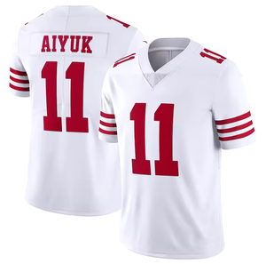 Nieuw heren San Francisco American Football shirt met geborduurd logo, aanpasbaar shirt met logo - Product Image 6