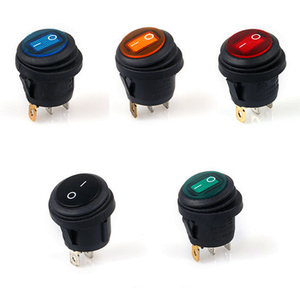 Bật Tắt Công Tắc Bật Tắt Công Tắc Đèn <span class=keywords><strong>LED</strong></span> Tròn Chống Nước 3 Hoặc <span class=keywords><strong>2</strong></span> Pin Nút Bật Tắt Kcd1-101 Màu Đỏ, Vàng, Xanh Dương, Xanh Lá Cây, Trắng, Đen, Xám - Product Image 3