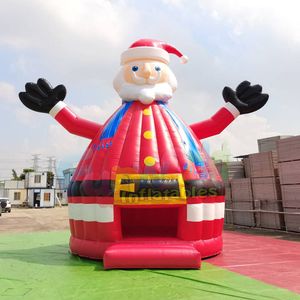 Outdoor large commercial jumping castle inflatable santa claus bounce house for holiday events and parties - Product Image 1