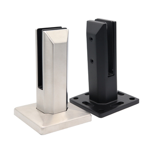 Balustrade <span class=keywords><strong>en</strong></span> verre à embouts montés sur béton Clôture de piscine <span class=keywords><strong>en</strong></span> acier inoxydable - Product Image 1