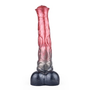 NNSX Adult Sex Toy Animal Penis Silicone Colorful Anal Plug Horse <b>Dildo</b> Masturbation Stick - Product Image 1
