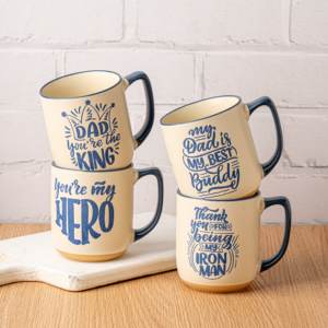 Tasses à café en céramique personnalisées pour <span class=keywords><strong>papa</strong></span> Cadeau de fête des pères <span class=keywords><strong>personnalisé</strong></span> Boissons en porcelaine en vrac pour cadeaux - Product Image 2