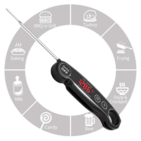 Thermomètre numérique étanche IPX6, écran LCD numérique, lecture instantanée, pour cuisine, aliments, barbecue, viande, cuisson, thermomètre alimentaire