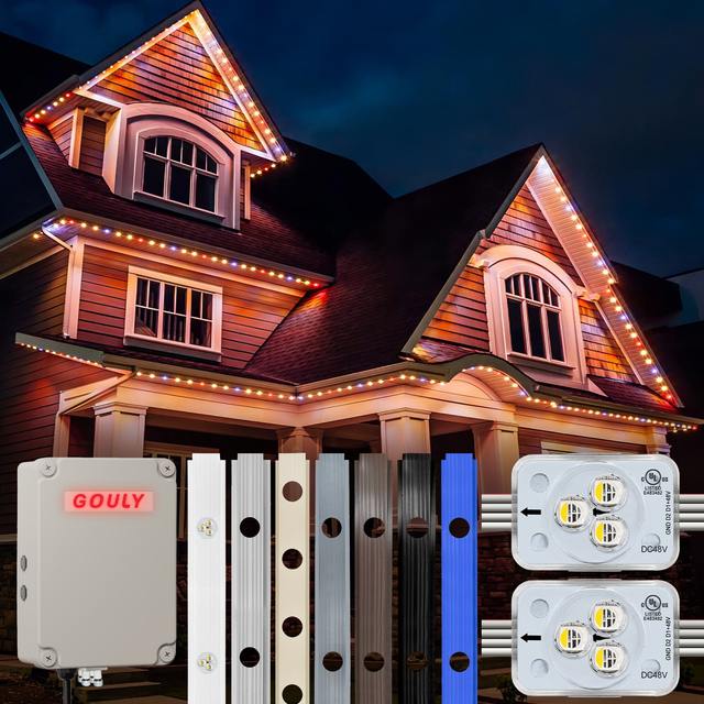 App Controlled Led Permanent Christmas Light Outdoor Ip68 Smart Pixel Controller Lights 48v Rgbw Pixel Led String Light