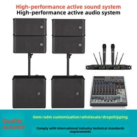Ensemble complet d'équipement audio professionnel pour DJ, sonorisation extérieure, système de sonorisation actif portable à matrice linéaire, vente en gros