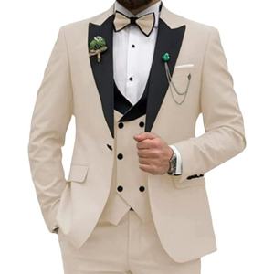 <span class=keywords><strong>Traje</strong></span> <span class=keywords><strong>de</strong></span> Lujo <span class=keywords><strong>de</strong></span> Alta Calidad para <span class=keywords><strong>Hombre</strong></span> <span class=keywords><strong>Chaqueta</strong></span> Saco y Pantalón <span class=keywords><strong>de</strong></span> 3 Piezas Corte Slim para Boda - Product Image 4