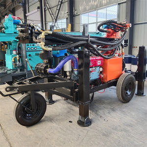 130m kleine aanhangwagen waterputboorinstallatie draagbare wiel pneumatische waterputboorinstallatie - Product Image 4
